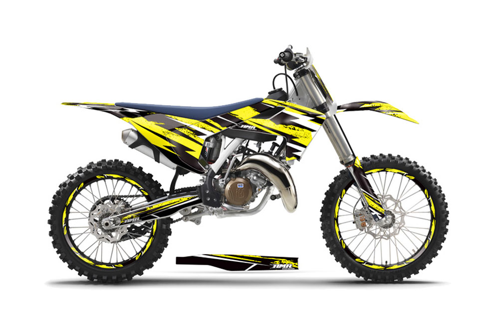 New Neon Yellow Plastic Kit Motocross Husqvarna TC 125 FC 250 350 450 16 17 18 