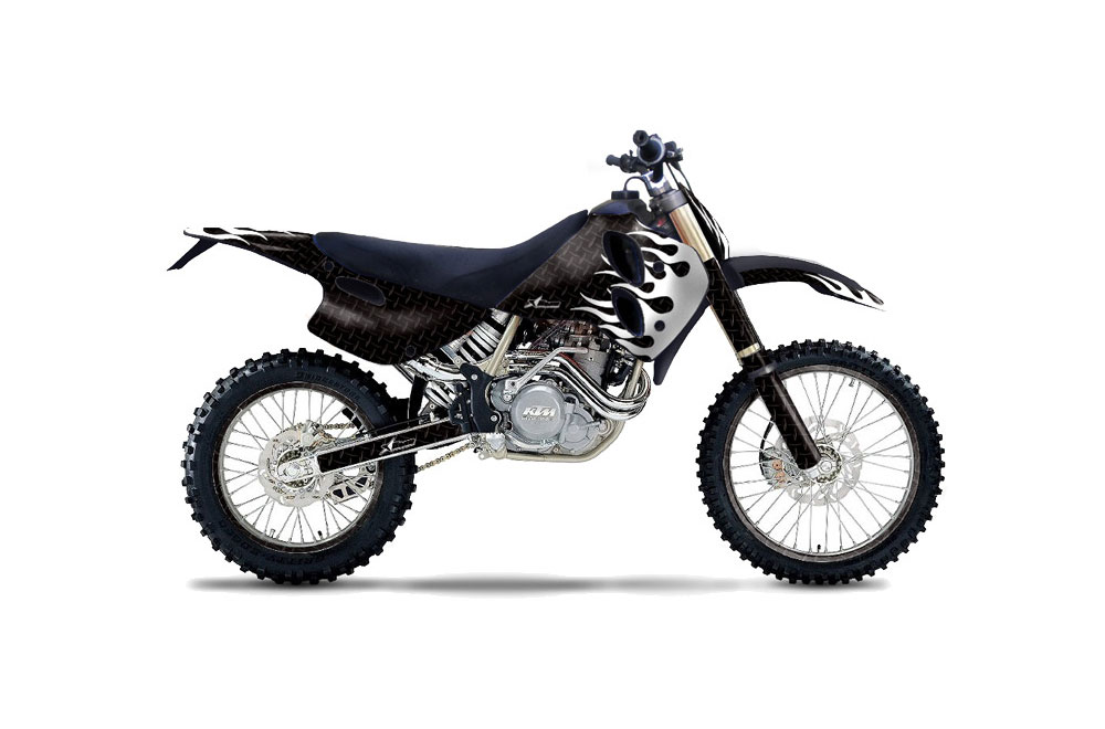 black ktm dirt bike