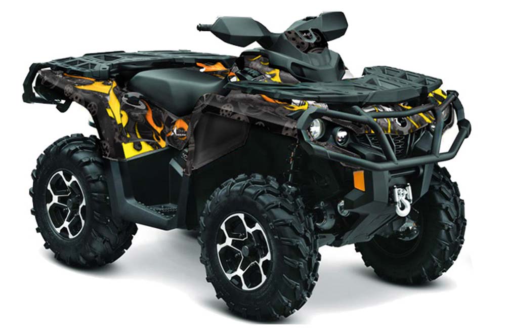 Can Am Outlander XMR MAX XT ATV Graphics: Motorhead - Black Quad ...