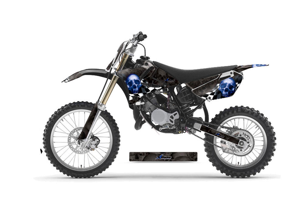 Kalair GFX Graphics Kit for Yamaha YZ85 Viper Series Blue 9 Mil-Dirt pit bike motorcycle stickers,dirtbike racing decal automotive motocross accessories no plastics 2002-2014 